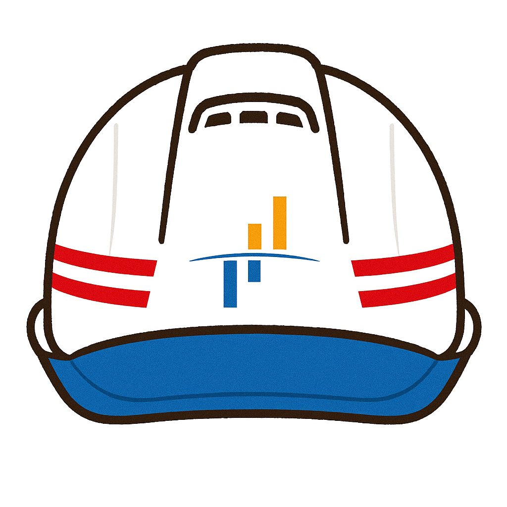 ロゴ入りヘルメット