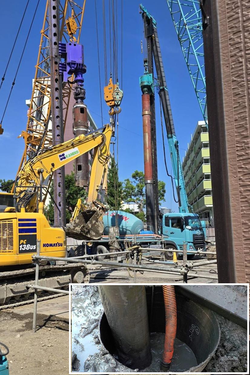 流動化処理土打設